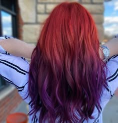 Red Purple Hair Dye, Reddish Purple Hair, Dark Purple Hair Dye, Red Violet Hair Color