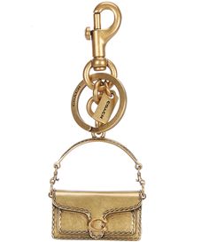 From COACH&#x2C; this bag charm features:Attach it to a favorite bag or set of keys.Plated metalAttached split key ring and dog leash clipApprox. length 2.0"Imported. Coach Tabby Bag, Trend 2025, Coach Tabby, Coach Keychain, Lawyer Fashion, Keychain Design, Keychain Bag, Crafts Beautiful, Coach Bag