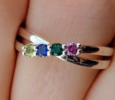 Unique Mothers Rings, Mother's Ring, Birthstone Ring Mothers, Grandmother Jewelry, Mothers Ring, Family Jewelry, Family Rings, Mother Rings, Ring Birthstone