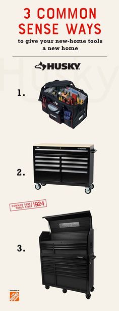 the three common sense ways to give your new home tools husky toolbox, tool cabinet and chest