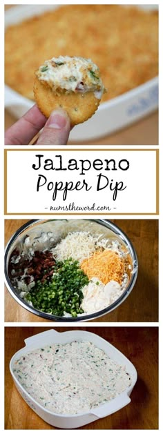 jalapeno popper dip is an easy appetizer recipe