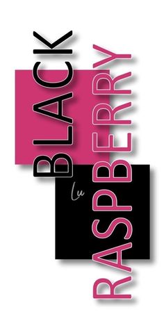 black and pink text on a white background with the words blaq, stop by