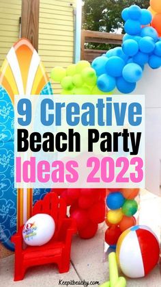 beach party ideas Beach Theme Party Activities, Beach Blanket Bingo Party Ideas, Spring Break Party Ideas, Easy Beach Party Decorations, Beach Party For Adults, Beach House Birthday Party Ideas, Beach Party Diy Decorations, Beach Ball Theme Party, Beach Party Decor Ideas