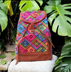 Beautiful large backpack handmade by Guatemalan artisans.  *Adjustable backpack straps *made in Guatemala *dimensions are 15" by 14" with bottom width of 6" Backpack Handmade, Large Backpack, Backpack Straps, Guatemala, Purses And Handbags, Shoulder Bags, Etsy Accessories, Accessory Gift, Pet Supplies