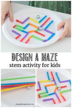 Paper Plate Maze, School Age Activities, Marble Maze, Stem Projects, Kids Learning Activities, Stem Activities