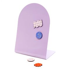 a purple object with two buttons on it