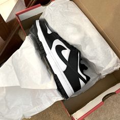 Brand New Authentic Nike Dunks. I Normally Wear A 7.5 But I Decided To Size Down. Selling Dunks For Price I Paid. Nike Panda Dunks Outfit, Yezzy Shoes Women, Nike Dunks Women, Panda Dunks, Dunks Outfit, Nike Shoes Women Fashion, Gymnastics Shoes, Pretty Sneakers, Black Nike Shoes