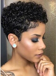 Haircut Black Hair, Black Hair African, Short Bob Pixie, Bob Pixie, Hair African, Tapered Natural Hair