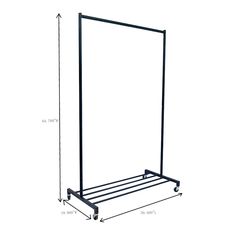 an image of a metal rack for clothes