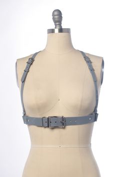 Classic underbust harness made in our new gray opaque PVC! Fit is adjustable with buckles and straps. Silver-toned nickel plated steel hardware. Fit and sizing is the same as the original XL Multipass Harness. Buckles at waist and shoulder straps. Designed to wear at underbust/under chest. All pieces are MADE TO ORDER, standard sizes XS-4XL. If your measurements fall outside these standards or you are unsure of what size to order, select "CUSTOM" and include your measurements in the notes upon c Underbust Harness, Fall Outside, Harness Belt, Character Clothing, Belt Buckles, Shoulder Straps, Seattle, Silver Tone, Buckle