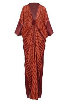 Sensory Tapresty Tunic Dress - Resort 24 | Johanna Ortiz Colombian Fashion, Silk Caftan, Silk Tunic Dress, Long Red Dress, Silk Tunic, Feather Dress, Style Maxi Dress