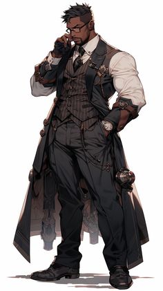 an image of a man in steam punk clothing