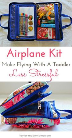 Toddler Plane Travel, Flying With A Toddler, Kids Travel Activities, Airplane Activities, Airplane Kit, Flying With Kids, Toddler Top, Packing Kids, Plane Travel