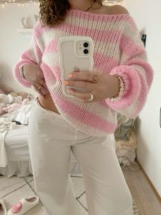 Knitted Jumper Outfit, September Outfits, White Sweater Outfit, Fall Knit Sweater, Winter Outfits For Girls, Clothing Aesthetic, Jumper Outfit, College Fits