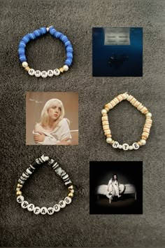 Billie Eilish Beaded Bracelet, Billie Eilish Concert Bracelets, Hmhas Billie Bracelet, Billie Eilish Stuff, Billie Eilish Diy Crafts, Billie Eilish Bracelet Ideas, Billie Eilish Bracelet, Billie Eilish Birthday, Billie Concert