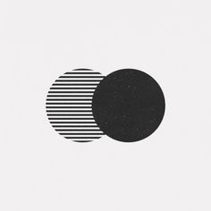 two circles with black and white stripes on them