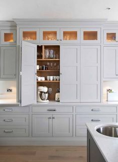 Kitchen Cabinet Storage - Don't lose this chance to get what you need - click NOW and have what you want and deserve! Baking Center, Fixer Upper Kitchen, Pantry Wall, New Kitchen Cabinets, Best Kitchen Designs, Transitional Kitchen, Grey Kitchens