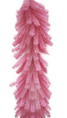 a pink christmas tree is shown against a white background