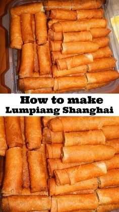 how to make lumping shanghai rolls