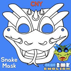 an image of a snake mask with the words snakes on it