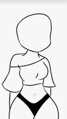 Body Type Drawing, Body Base Drawing, Easy Doodle Art, Drawing Tutorial Easy, Cute Doodles Drawings, Concept Art Drawing