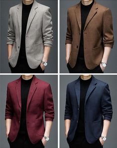 Suit With Coat Mens Fashion, Men Romantic Style, Blazer Suits Men, Casual Coats Men, Best Blazer Colour For Men, Coat And Suit Men, Mens Outfits Blazer, Balzar For Men, Suit Jackets Men