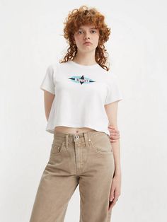 726 High Rise Flare Women's Jeans - Medium Wash | Levi's® US White Levis, Levis T Shirt, Shirt Blouses Tops, Oversized Style, Cropped Tee, Jeans Women, Denim Jackets, The 1990s