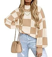 ZESICA Women's 2023 Fall Fashion Turtleneck Long Sleeve Striped Ribbed Knit Loose Pullover Sweater Tops at Amazon Women’s Clothing store Winter Fashion Looks, Loose Pullover Sweater, Casual Turtleneck, Skandinavian Fashion, Sweater Tops, Turtleneck Long Sleeve, Womens Turtleneck, Ribbed Knit Sweater