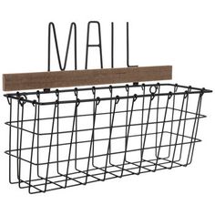 the mail holder is made from metal wire