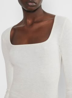 LUXE LOUNGE DEN LONGSLEEVE | Aritzia Bday Wishlist Ideas, Aritzia Aesthetic, Aritzia Long Sleeve, Longsleeves Outfit, Spring School Outfits, White Tank Top Outfit, Aritzia Outfit, Chilly Outfits, Aritzia Style