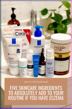 Here are five skincare ingredients that help soothe, calm and, in some cases, prevent eczema from flaring up. Natural Makeup Remover Diy, Vaseline Jelly, Beautiful Glowing Skin, Makeup Remover Wipes, Skin Care Order, Skin Care Shopping, Shea Body Butter, Flaky Skin, Face Massage