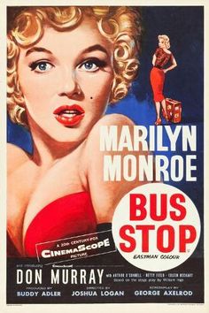 the poster for bus stop starring marilyn monroe