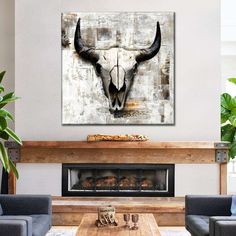 White Cowskull Wall Art adds a gothic touch to your decor. Connect to the dark side and make a bold statement in your home with this eye-catching skull canvas print. The Dark Side, Photography Wall Art, Dark Side, Off Sale, The Darkest, Art Photography, Elephant, Canvas Print, Canvas Prints