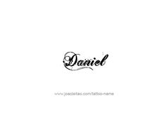 the word daniel written in black ink