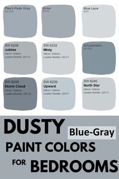 Want a fun alternative to a neutral paint color? Try a blue-gray color. These colors possess all the qualities of both a neutral and a color. #gray #blue #paintcolors #interiordesign #home Dark Blue Grey Paint, Light Blue Grey Paint, Crayola Crayon Colors, Van Deusen Blue, Gray Paint Colors, Hart House, Blue Gray Paint Colors, Blue Gray Paint, Neutral Paint Color