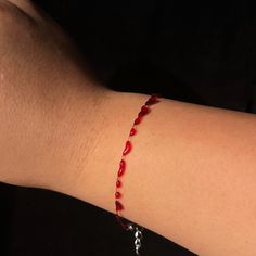 ➡️ [ITEM DESCRIPTION] Handmade blood bracelet featuring a stainless steel lobster clasp. Custom size available upon request in personalization.   ---Custom Orders Accepted --- Please message me for assistance. ➡️ [SHOP WITH CONFIDENCE] 😊Price includes a caring seller that will support you post-sale should you have questions or needs. 🔥High quality amazing items at affordable prices 💕60 day warranty on craftsmanship ️Replacements mailed within 3 business days ⚓All shipments include tracking 🧧 All orders can request a custom designed gift card and message, free of charge Blood Accessories, Blood Bracelet, Blood Necklace, Halloween Unique, Junction City, Red Blood, Wedding Jewelry Bracelets, Wedding Bracelets, Dec 12