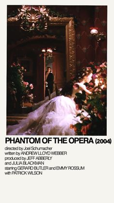 an advertisement for the opera's play, phantom of the opera