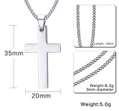 Mens Necklace Fashion, Prayer Jewelry, Male Jewelry, Boys Necklace, Black Hills Gold Jewelry, Engraved Cross, Cross Jewelry Necklace, Stainless Steel Cross Pendant, Picture Pendant