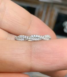 -Lab Grown Diamond Twist Band -Pave Lab Grown Diamond Half Eternity Twisted Ring MaterialSolid Gold (14K or 18K) or PLATINUM 950 FinishingHigh Polished/ Shiny PlatingRhodium/ Platinum Family (ONLY IF WHITE GOLD SELECTED) FitStandard/ Comfort Band Width2.8mm StonesLab Grown Diamonds ClarityVS ColorDEF Shape & CutRound/ Brilliant SettingU Micro Pave Total Carat Weightapx 0.25 carat ABOUT LAB GROWN DIAOMONDS: Although grown by scientists instead of created in the earth's crust, lab diamonds are Infinity Shaped Diamond White Jewelry With Diamond Cut, Modern Twist Diamond Cut Ring For Anniversary, Diamond White Infinity-shaped Jewelry With Diamond Cut, Diamond White Infinity Jewelry With Diamond Cut, Modern Style Diamond Cut Rings For Anniversary, Diamond Cut Infinity Jewelry In Diamond White, Fine Jewelry With Diamond Cut In Infinity Shape, Modern White Diamond Wedding Ring, Modern Twist White Gold Diamond Ring For Wedding