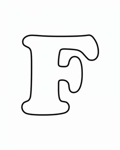 the letter f is made up of black and white lines on a white background,