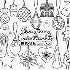 Christmas Line Drawings, Christmas Line Art, Christmas Drawings, Hand Drawn Elements, Ornament Drawing, Christmas Doodles, Christmas Drawing, Art Christmas, Drawing Practice