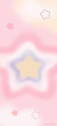 an abstract background with clouds and stars in pastel pink, blue, yellow and white