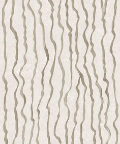 a white and beige wallpaper with wavy lines