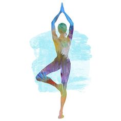 image 0 Yoga Art Painting, Yoga Artwork, Yoga Tree Pose, Yoga Painting, Yoga Tree, Yoga Images, Yoga Illustration, Yoga Wall Art