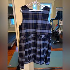 I Have Four Of These To Sell - Size 8, 8+, 12+, 12+. Size 8 Was Used, But In Great Condition. Other Sizes Are New/Unused. All Sales Tags Removed Though. School Uniform Jumper Dresses Are Priced Per Piece. Bundle And Save! Uniform Skirts Also For Sale! Spring Sleeveless School Uniform Dresses, Fitted Plaid School Dress, Fitted Plaid Dress For School, Sleeveless Plaid School Dress, Plaid Sleeveless School Dress, Yellow School Dress For Spring, Yellow Spring Dresses For School, Preppy Blue Dresses For School, Blue Sleeveless Casual Pinafore Dress