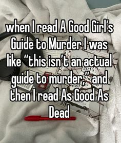 #agggtm #agggtmwhisper #agggtmseries #agggtmbook #agoodgirlsguidetomurderseries #agoodgirlsguidetomurderbook #agoodgirlsguidetomurder #ggbb #goodgirlbadblood #agad #asgoodasdead #hollyjackson #pippafitzamobi Book Jokes, Books For Teens