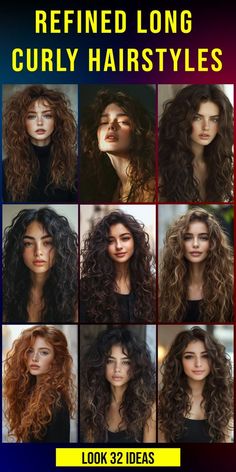 Curly Hair With Layers, Long Curly Hairstyles, Romantic Waves, Barrel Curling Iron, Hair With Layers, Curly Ponytail, Updo Styles, Curl Pattern, Have Inspiration