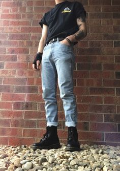 Masc Fashion, Doc Martens Outfit, Guys Clothing Styles, Mens Outfit Inspiration, Cool Outfits For Men, Streetwear Men Outfits, Edgy Outfits, Character Outfits