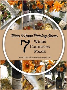 wine and food pairing ideas for country foods