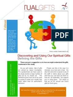 the manual for discovering and using our spiritful gifts